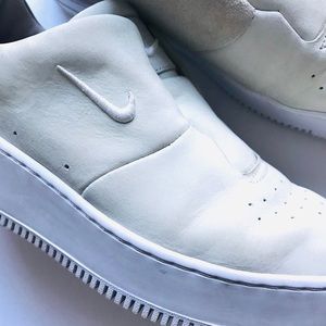 nike white platform sneakers